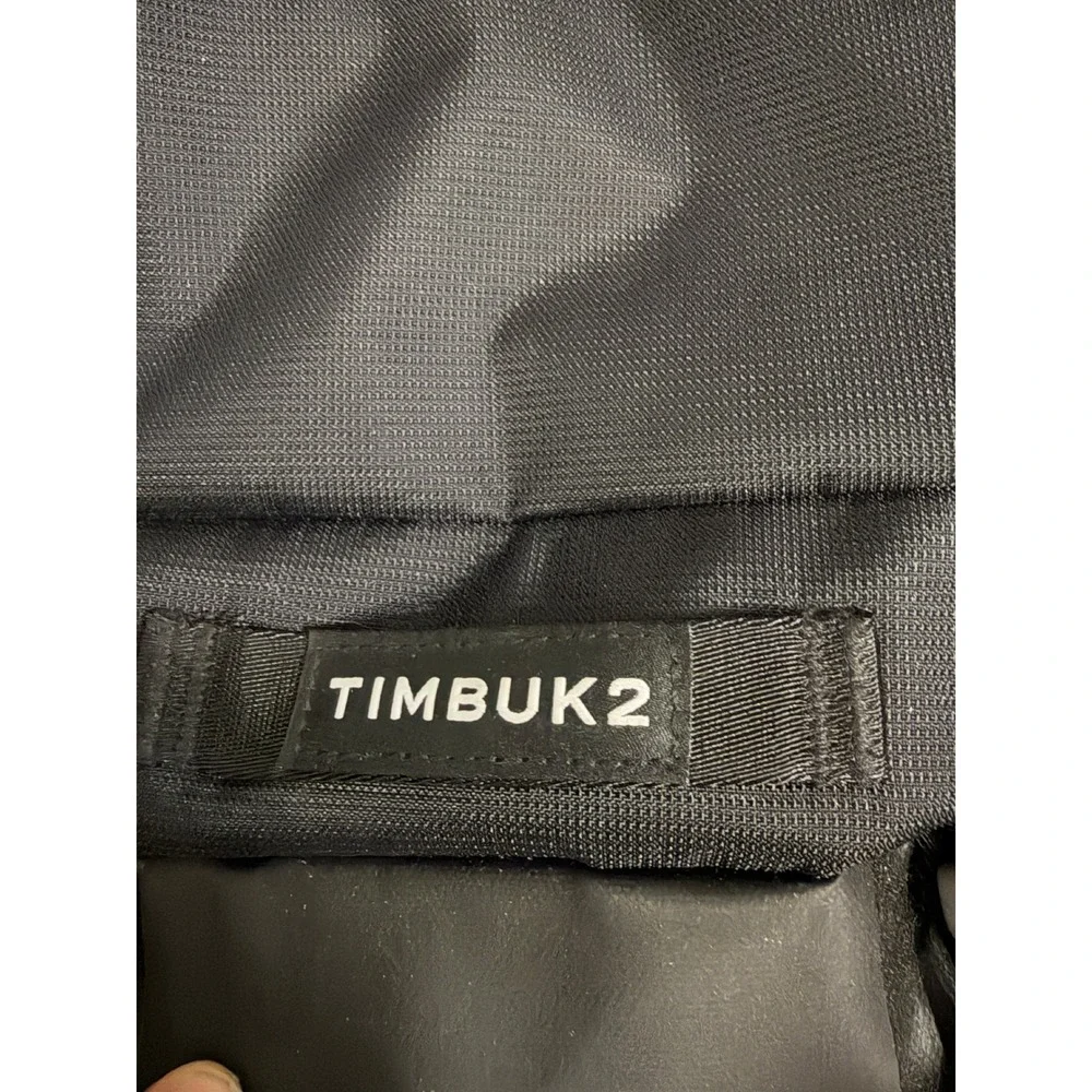 Timbuk2 Black Recycled Fabric Laptop Backpack Roboflow Logo Tech Commuter Bag